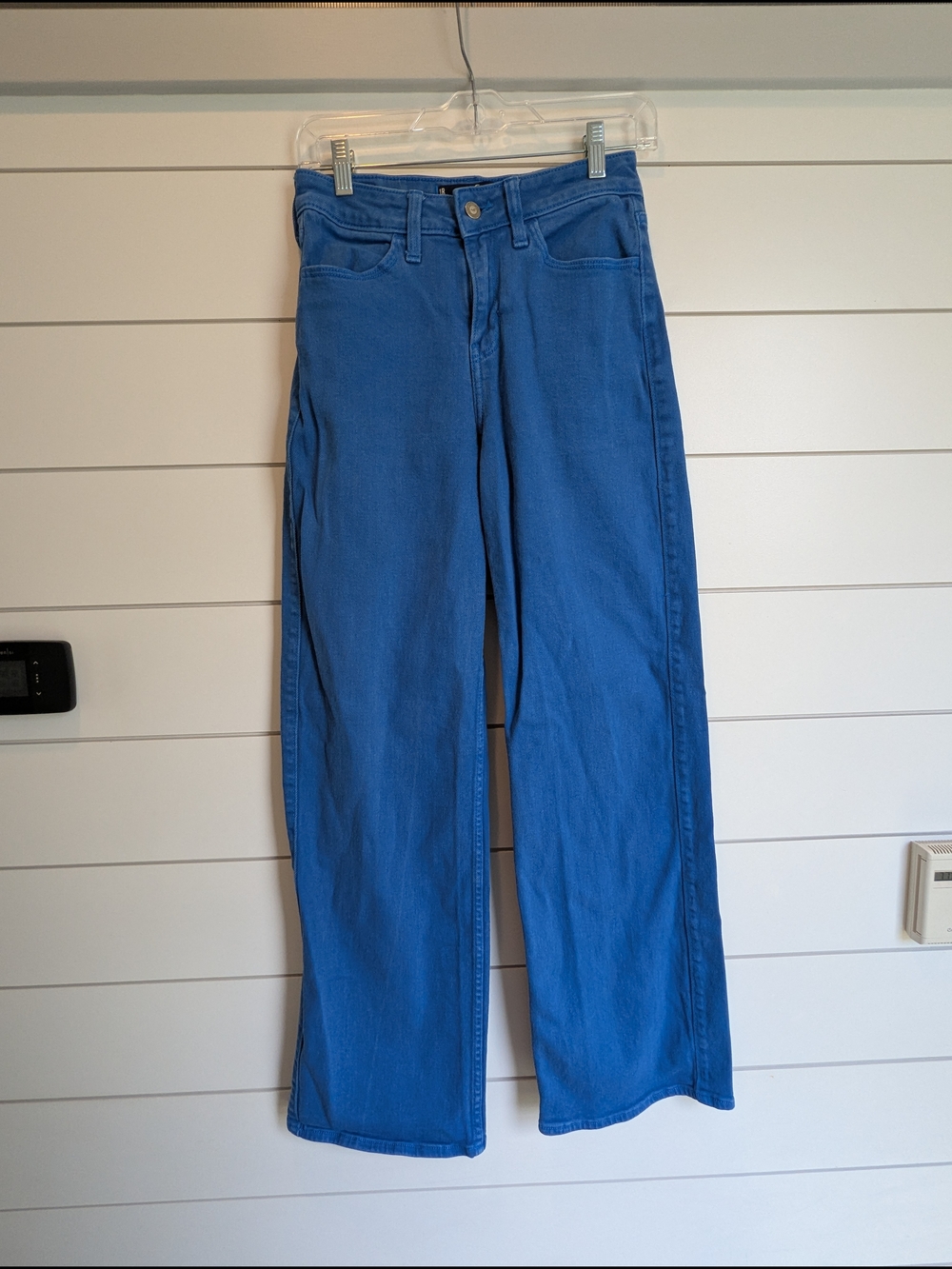 Hollister High Rise Vintage Baggy Jeans Electric Cobalt Blue Size 25 X 31
